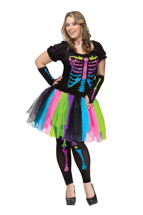 Plus Size Womens Funky Punk Bones