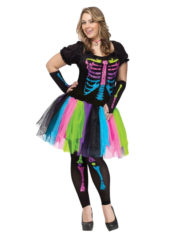 Plus Size Womens Funky Punk Bones