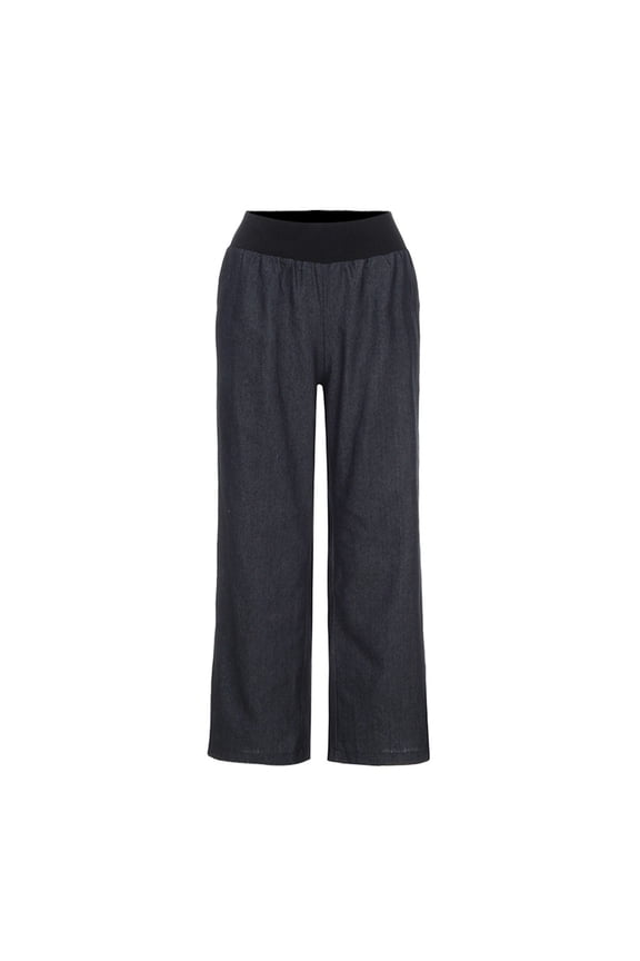 Plus Size Womens Mid-Rise Pull-On Straight Extra Stretch Light Weight Denim Pant Casual Skinny Pencil Pants Jeans XS-5XL