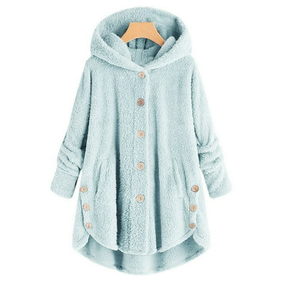 Plus Size Womens Sweatshirts Hoodies Winter Warm Plush Coat Jacket Hoodies Outerwear Casual Overcoat Tops