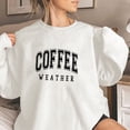 thumbnail image 1 of Plus Size Womens Sweatshirts Hoodless Crewneck Long Sleeve Easter's Day Printed Sweatshirts White M, 1 of 3
