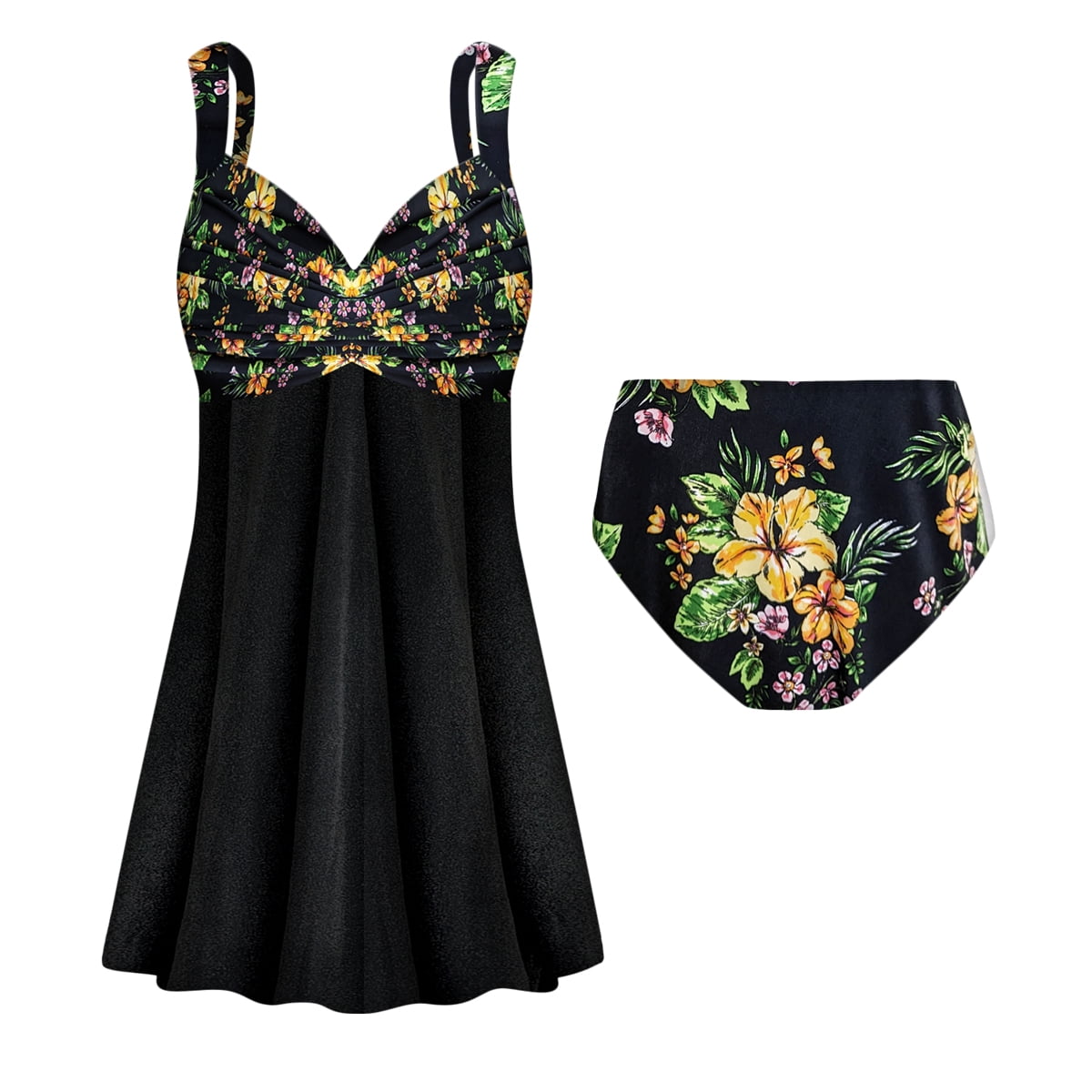 Plus size store dresskini swimsuit