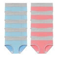 thumbnail image 1 of Plus Size Womens Underwear 10 PC Cotton High Waisted Underwear for Women Soft Breathable Period Panties Everyday Wear Briefs XXL, 1 of 4