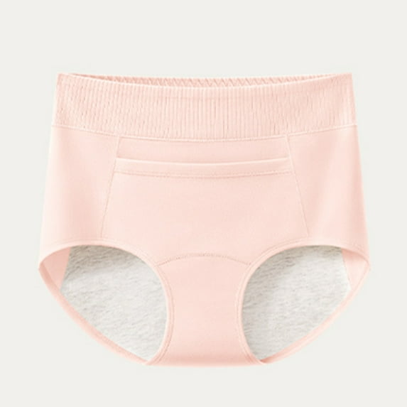 Plus Size Womens Underwear Women's Lace Abdomen Mid-Rise Waist and Hip Lift Comfortable Body Breathable Underwear Briefs Pink Xxl