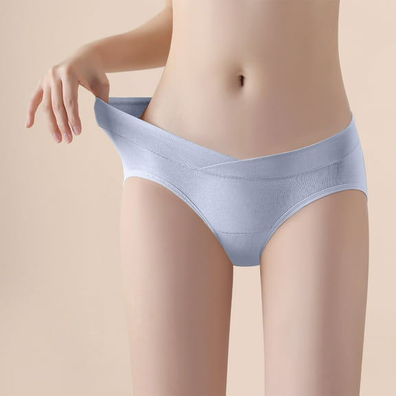 Plus Size Womens Underwear Women's Lace Abdomen Mid-Rise Waist and Hip Lift Comfortable Body Breathable Underwear Briefs Purple M