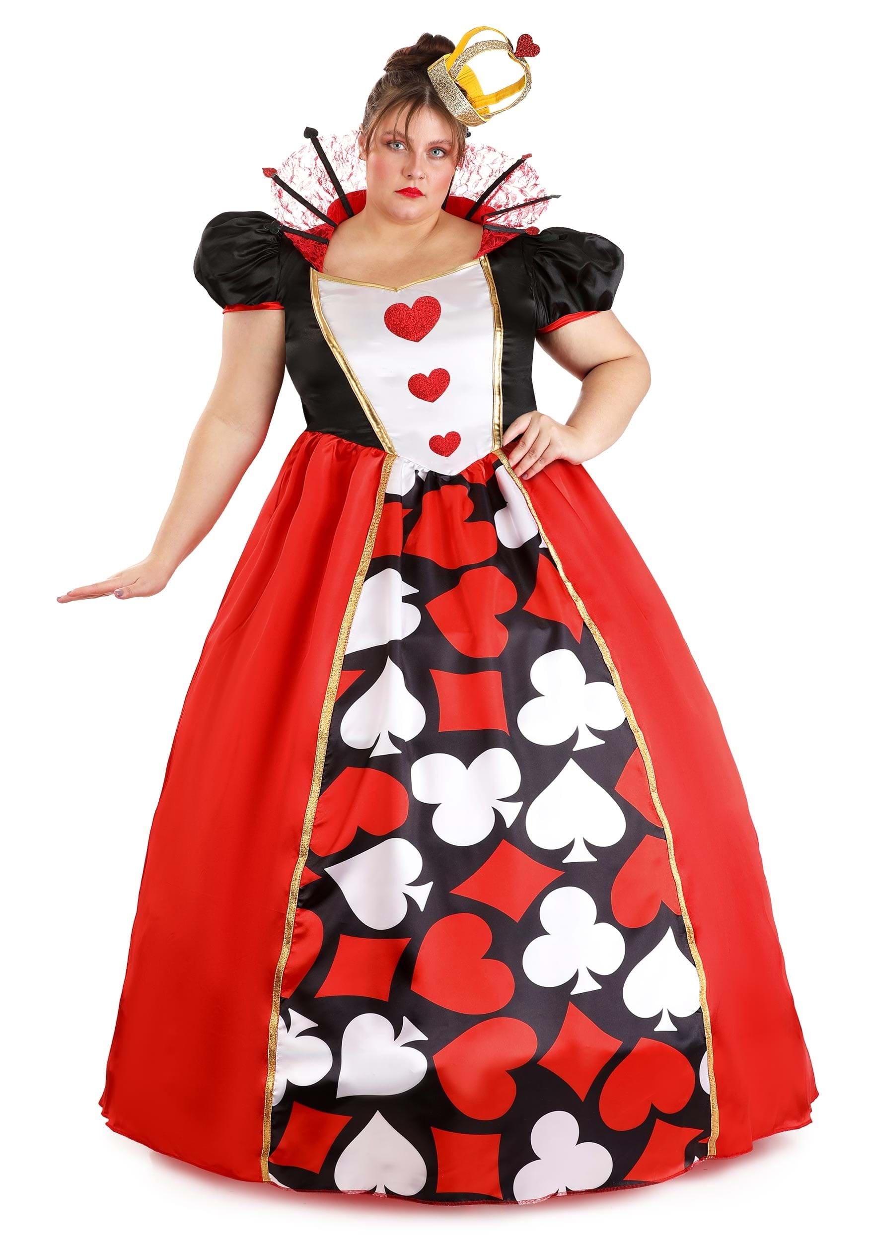 Plus Size Wonderland Queen of Hearts Costume for Women - Walmart.com