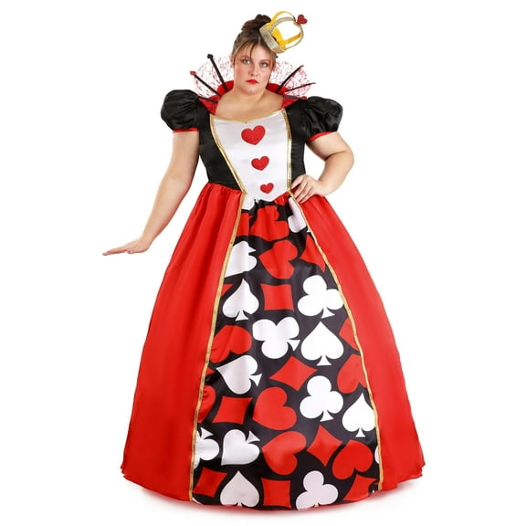 Plus Size Wonderland Queen of Hearts Costume for Women