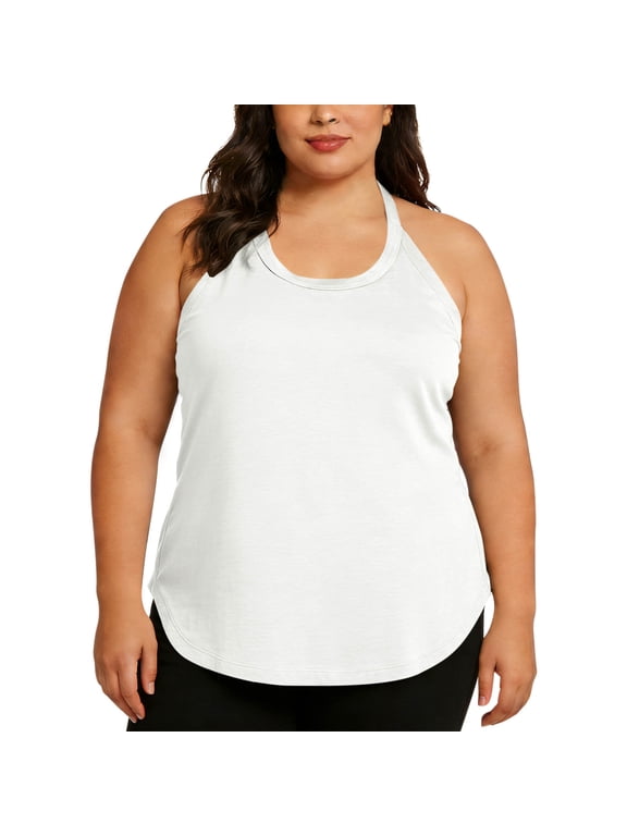 Plus Size Workout Tops for Women Racerback Athletic Sleeveless Loose Muscle Shirts Scoop Neck Camisole Cute Tee