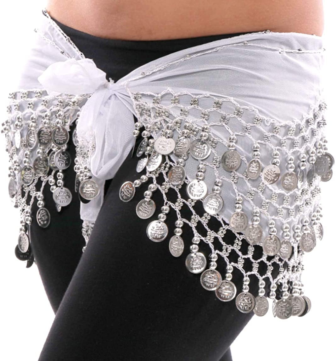 Plus Size XL Chiffon Belly Dance Hip Scarf Wrap Belt Tribal Sash