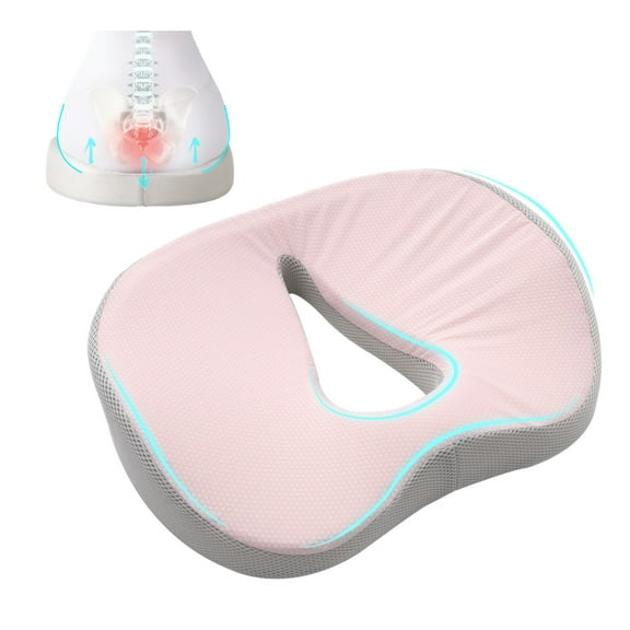 Plus Size XL Tailbone Pain Relief Cushion, Extra Large Seat Cushion for Tailbone Pain Relief, Ideal as Hemorrhoid Pillow & Donut Pillow for Tailbone Pain