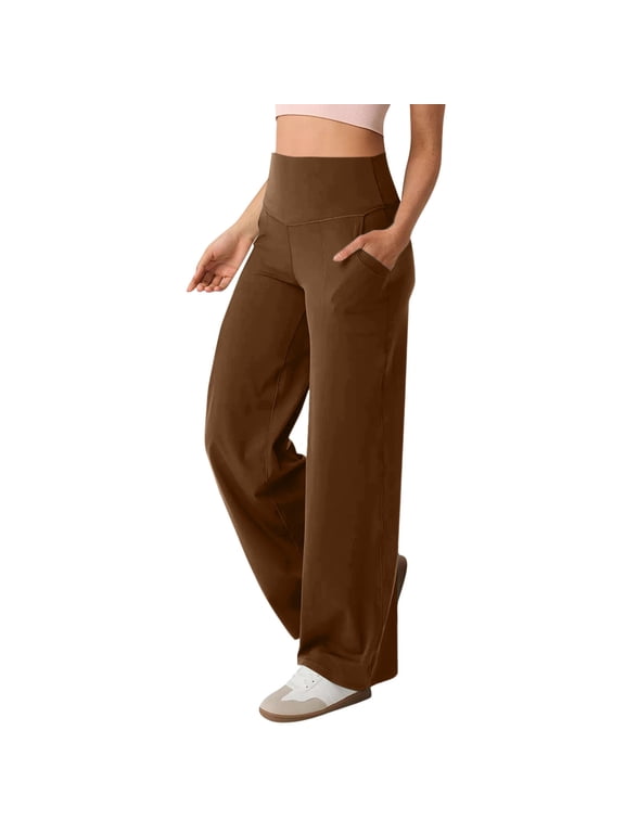 Plus Size Yoga Pants for Women Long Solid Color Hip Lift Fitness High Waist Elastic Exercise Yoga Pants