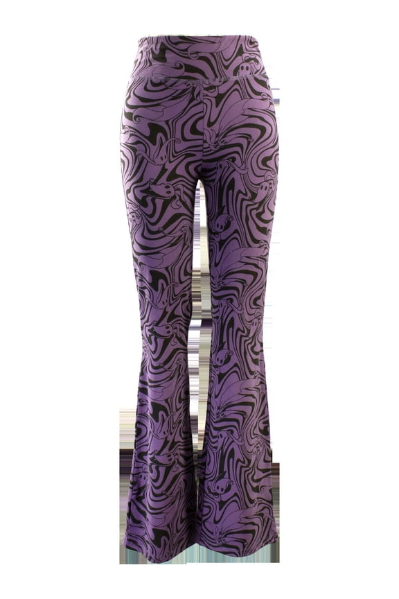 Plus Size Zero Swirls Extra Flared High Waist Pant