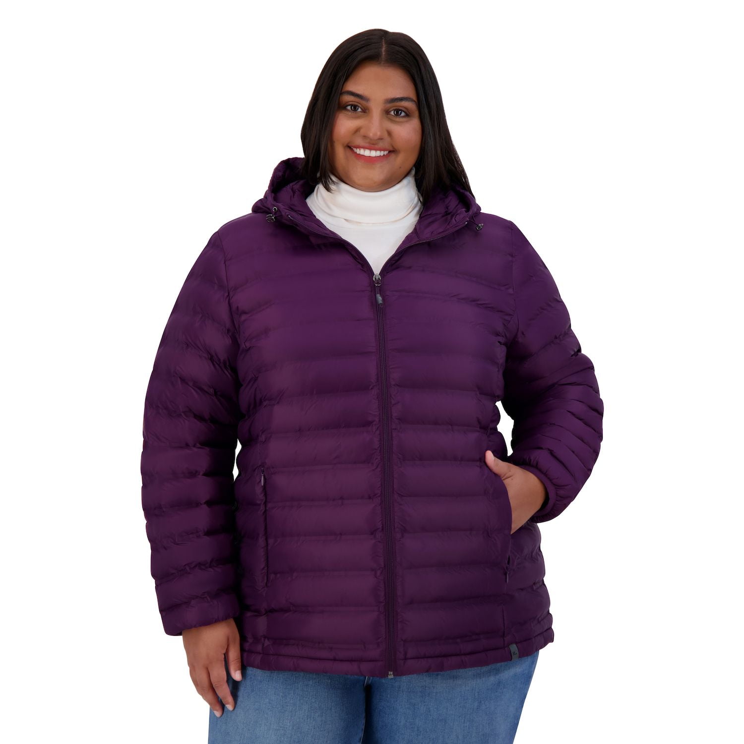 Plus Size ZeroXposur Brianna Packable Jacket Color Sangria Size 2X Walmart