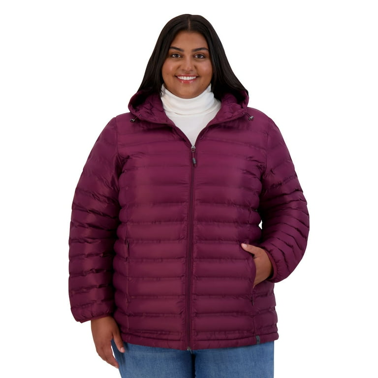 Plus Size ZeroXposur Brianna Packable Jacket Color Sangria Size 2X