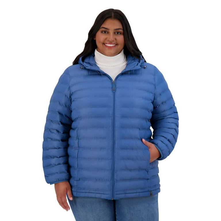 Plus Size ZeroXposur Brianna Packable Jacket Color Seaport Size 1X Walmart