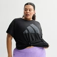 thumbnail image 1 of Plus Size adidas Essentials Winners T-Shirt Color: Black Size: 2X, 1 of 4