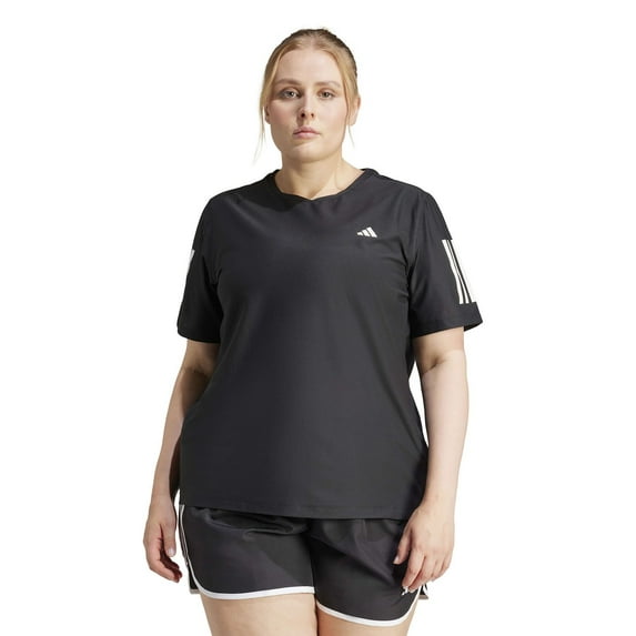 Plus Size adidas Own The Run Running T-Shirt Color: Black Size: 3X