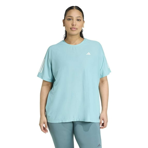 Plus Size adidas Own The Run T-Shirt Color: Mint Ton Size: 4X