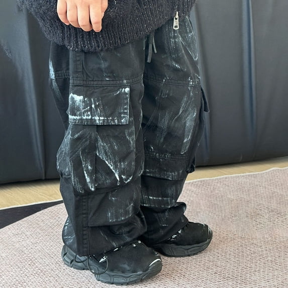 Plus Size Pants Children's Solid Color Elastic Waistband Ankle Pants With Pockets Casual And Comfortable Pants For Adults Jogger Pants Fall Pants Casual Pants Cute Sweatpants Kids Pants