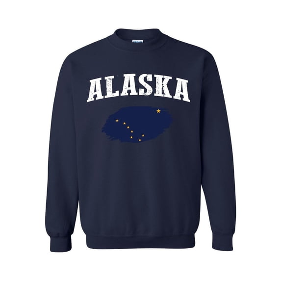 Plus Sweatshirts and Hoodies - Alaska Flag