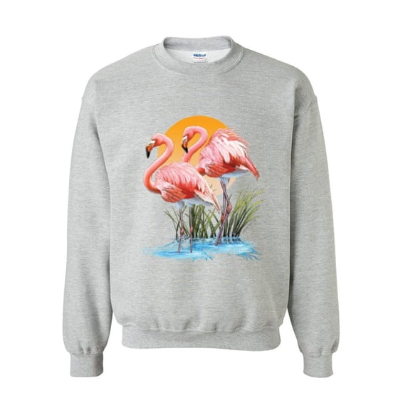 Plus Sweatshirts and Hoodies - Flamingo