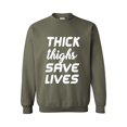 thumbnail image 1 of Plus Sweatshirts and Hoodies - Thick Thighs Save Lives, 1 of 5
