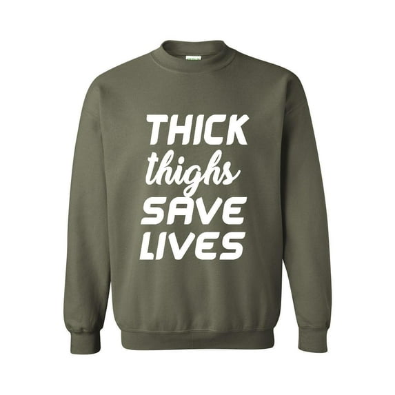 Plus Sweatshirts and Hoodies - Thick Thighs Save Lives