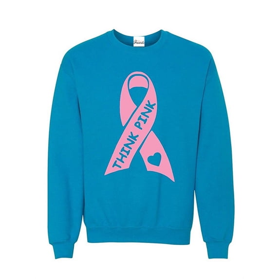 Plus Sweatshirts and Hoodies - Think Pink Cancer