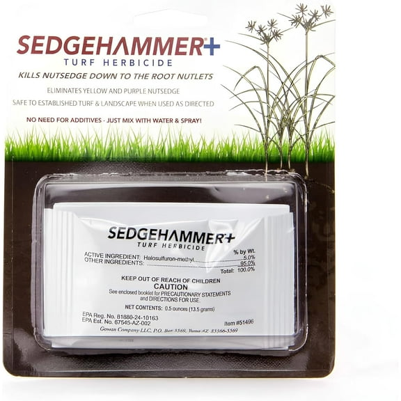 Plus Turf Solution 13.5grams Powerful Nutsedge Control for Lawns, Golf Courses, & Sports Fields Reliable Vegetation Management Solution