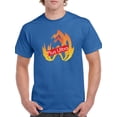 thumbnail image 1 of Plus Ultra Red Logo Men Royal Blue T-Shirt, Male x-Large, 1 of 4