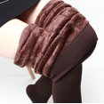 thumbnail image 1 of Plus Velvet Padded Pearl Velvet Leggings Fall/winter Explosions Foot Warm Pants Wear One-piece Pants Ladies, 1 of 9