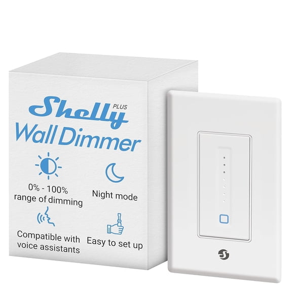 Plus Wall Dimmer UL | WiFi Smart Wall Dimmer Switch | Home Automation | Bluetooth Gateway | Compatible with Alexa, Home Assistant & Google | No Hub | Timer Schedule | Dimmable Lights