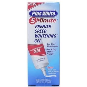 Plus White Speed Whitening Gel - 5 Minute Results - Professional at Home Teeth Whitening w/Dentist Approved Ingredient & Tooth Stain Remover (2 oz)