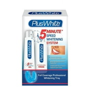 Plus White 5 Minute Speed Whitening System   Fast & Effective Teeth Whitening Gel & Professional Dental Tray & Dental Whitening Rinse