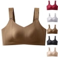 thumbnail image 1 of Plus Wireless Minimizer Bra for Women, Full Coverage Supportive Comfort Bra, Adjustable Wide Shoulder Straps Design | VerBelle,Gray 2XL, 1 of 6
