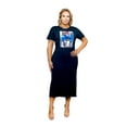 thumbnail image 1 of Plus Women Graphic Tee Maxi Dress, 1 of 2