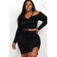 thumbnail image 1 of Plus Women Off Shoulder Skirt Set, 1 of 2