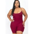 thumbnail image 1 of Plus Women Ribbed Bodycon Romper, 1 of 7