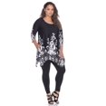 thumbnail image 1 of Plus Yanette Tunic Top Black White 1X, 1 of 1