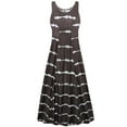 thumbnail image 1 of Plus size 1x Womens Dress Brown Wavelength Print Sleeveless Princess Cut, 1 of 4
