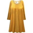 thumbnail image 1 of Plus size 2x Extra Tall Womens Long Sleeve Saffron Glow Tunic Tops Casual Loose Fitting Flowy Shirts Blouses, 1 of 4