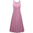 thumbnail image 1 of Plus size 2x Womens Dress Soft Pink Sparkling Designer Print Sleeveless Princess Cut, 1 of 4