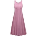 thumbnail image 1 of Plus size 3x Womens Dress Soft Pink Sparkling Designer Print Sleeveless Princess Cut, 1 of 4
