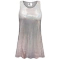 thumbnail image 1 of Plus size 4x Tall Womens Sleeveless Soft Peach Aurora Designer Print Tunic Tops Casual Loose Fitting Flowy Shirts Blouses, 1 of 4