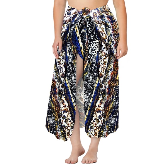 Plus size 4x Womens Desert Oasis Designer Print Swimsuit Cover Up Sarong