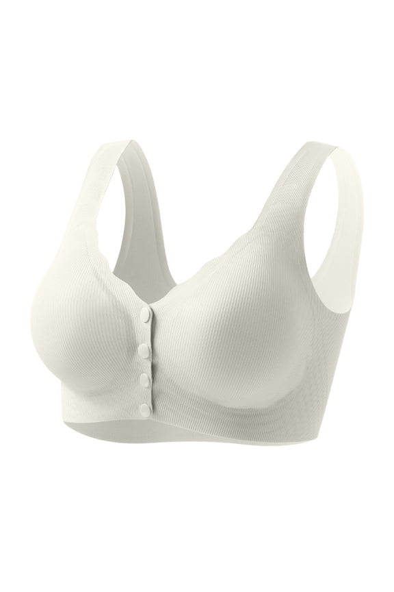 Plus size Bras for Women Plus Size Thin Front Open Breast Reducing Bra Wireless Bras
