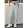 thumbnail image 1 of Plusashion Elevate Your Style with Our Ultra-Cozy Grey Fleece Joggers - Trendy High-Waist Fit!, 1 of 8