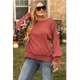 thumbnail image 1 of Plusashion Vibe Like a Boss! Redwood Burl Aztec Drop Shoulder Plus Size Sweatshirt - Trendy & Comfortable Fit, 1 of 8