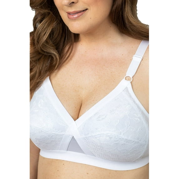 Plusform Instant Shaping Crossover Bra with Lace Cups 1685