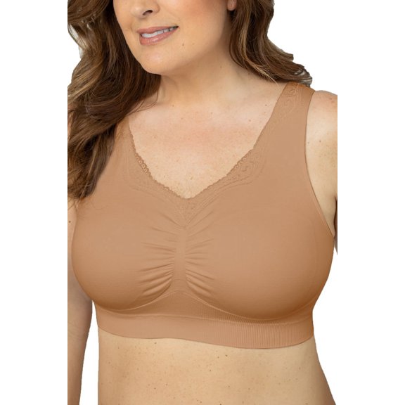 Plusform Instant Shaping Seamless Leisure Bra with Removable Pads 1205